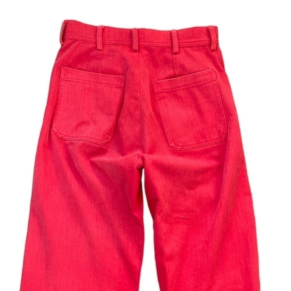 Bellerose Lotan Wide Leg Crop Pants in Red - Picture 6 of 7